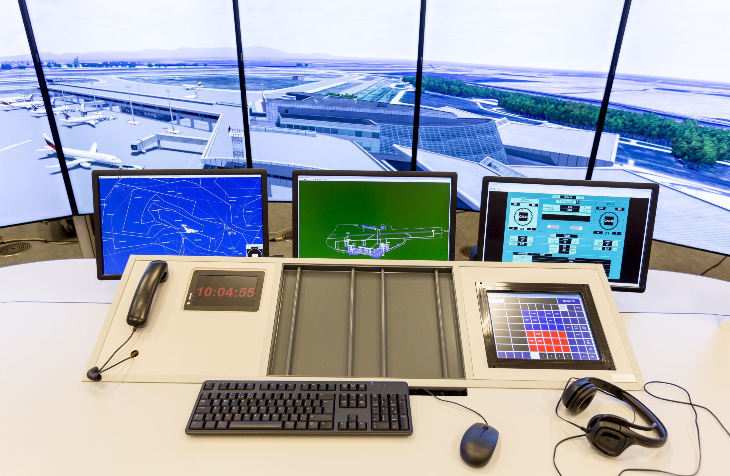 "Bulgarian Air Traffic Services Authority" (BULATSA) control center.